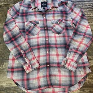 Women's Plaid Shirt - Red and Black